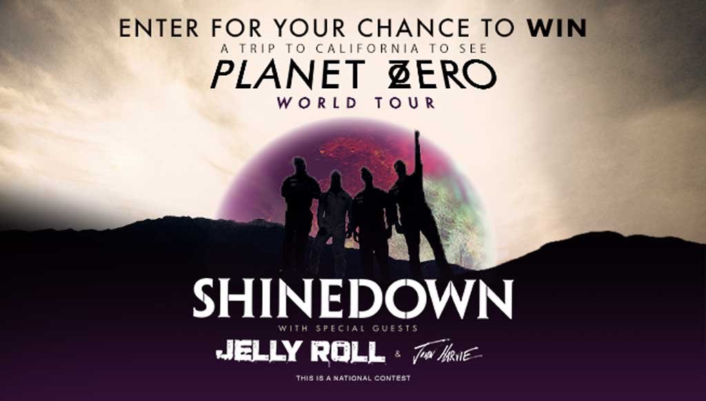 Enter for your chance to win a trip to California to see Shinedown